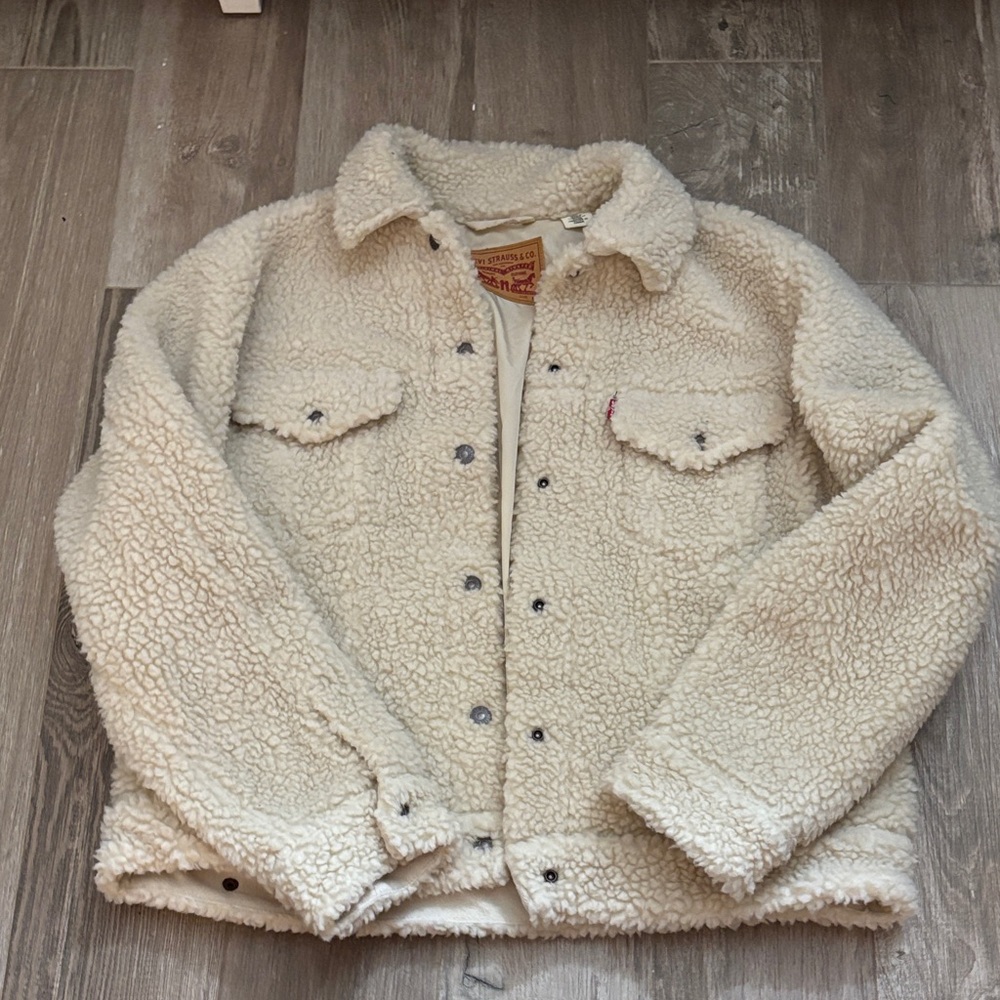 Levi's Cream Teddy Jacket